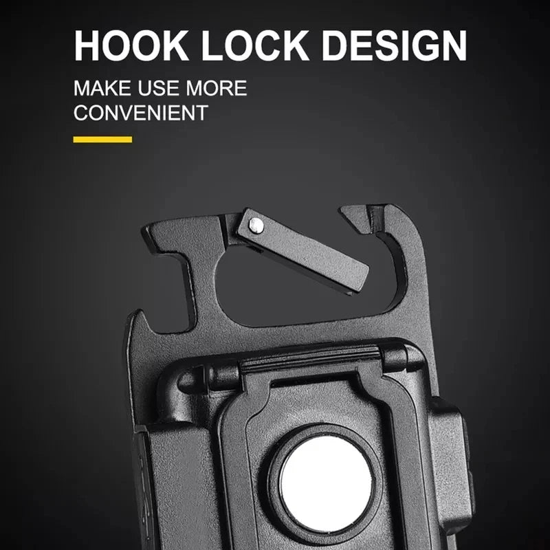 Rechargeable COB LED Keychain Light – Type-C charging - Mini Flashlight with Bottle Opener & Carabiner