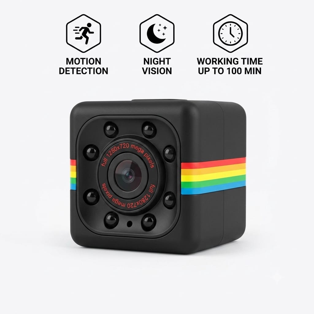SQ11 Mini Camera 1080P HD Portable Security Camera with Night Vision & Motion Detection