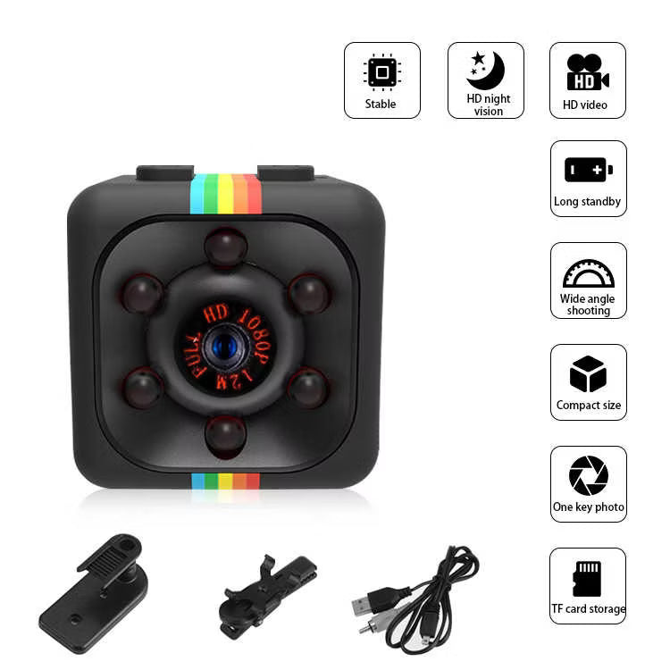 SQ11 Mini Camera 1080P HD Portable Security Camera with Night Vision & Motion Detection