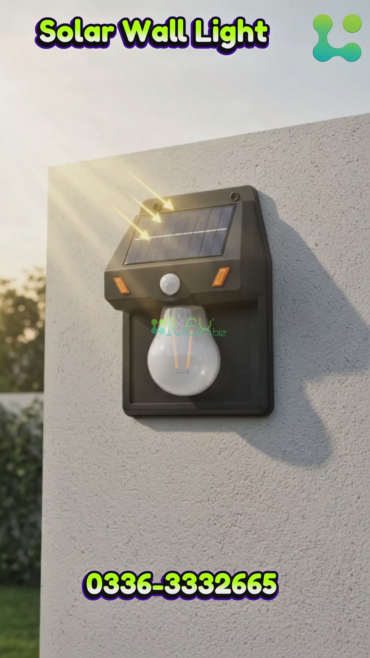 KT-885-1 Solar Induction Wall Lamp – Motion Sensor Outdoor Light