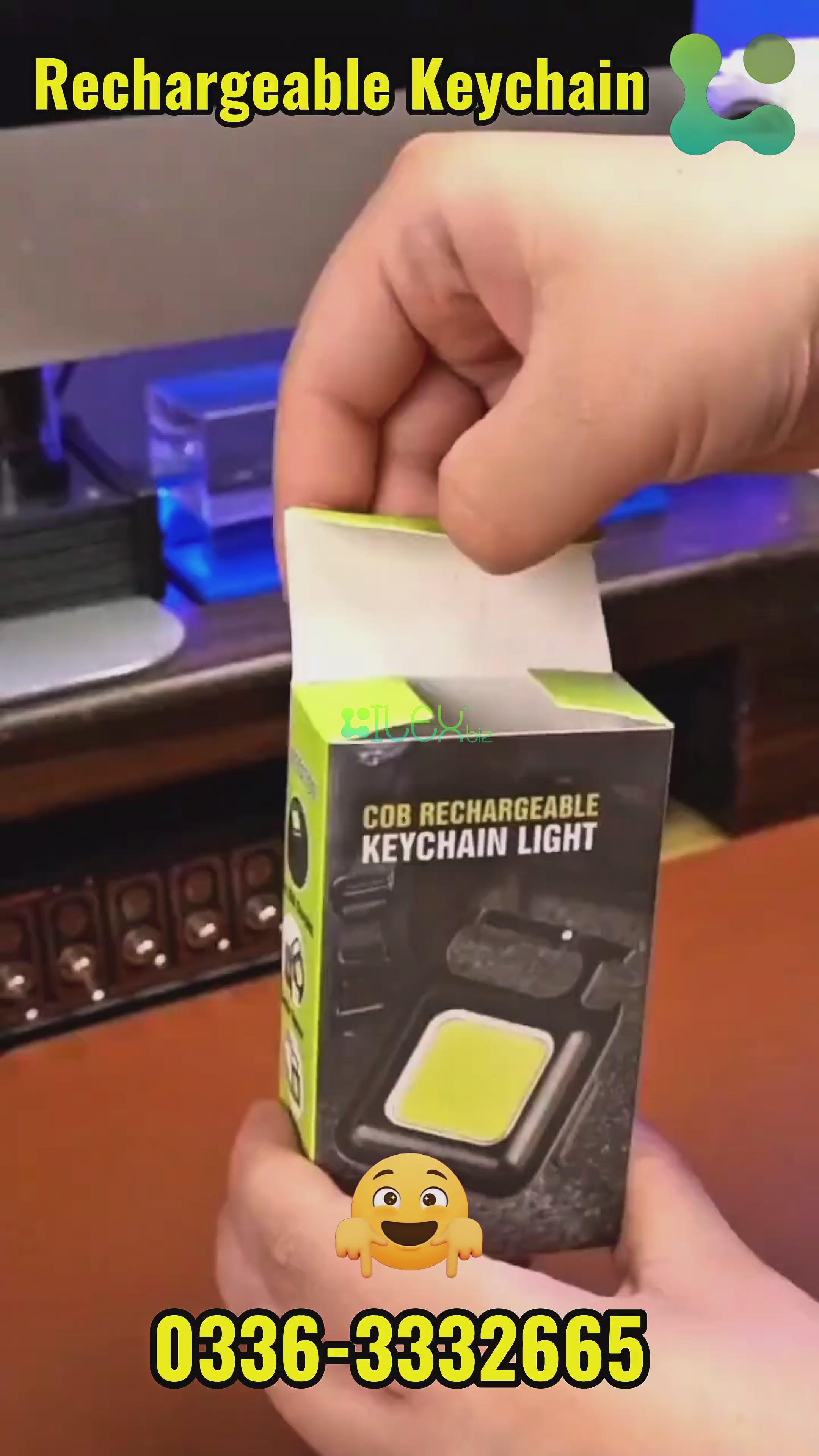 Rechargeable COB Keychain
