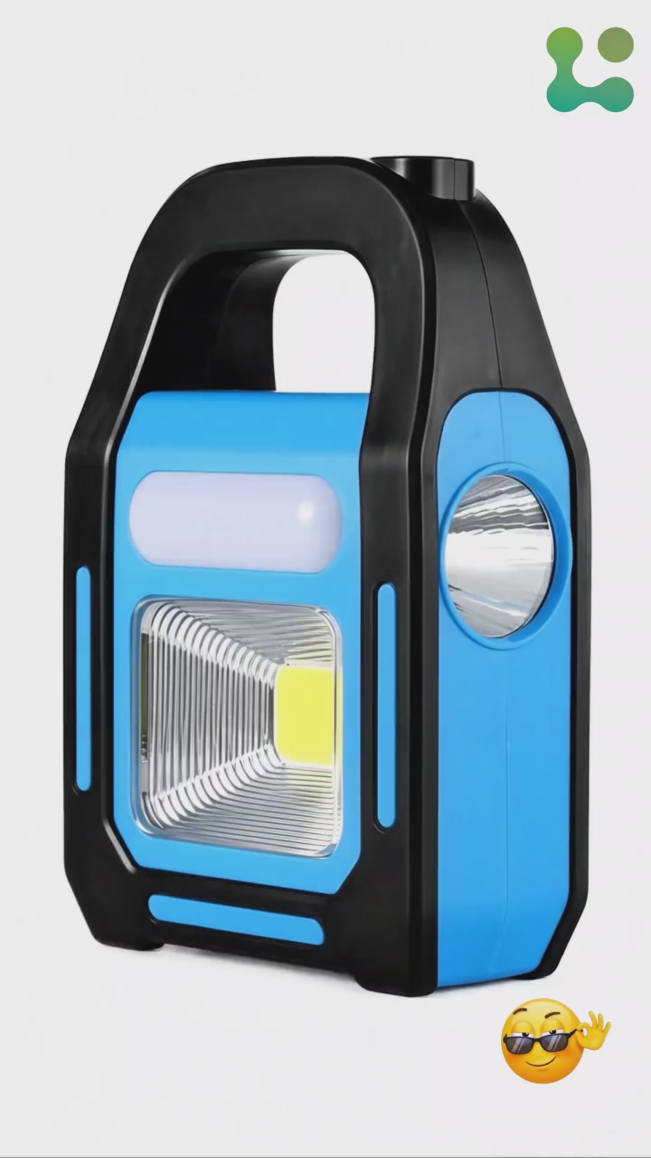 HurryBolt Rechargeable LED Work Light – 3-in-1 Portable Emergency & Camping Light (HB-9707A-1)
