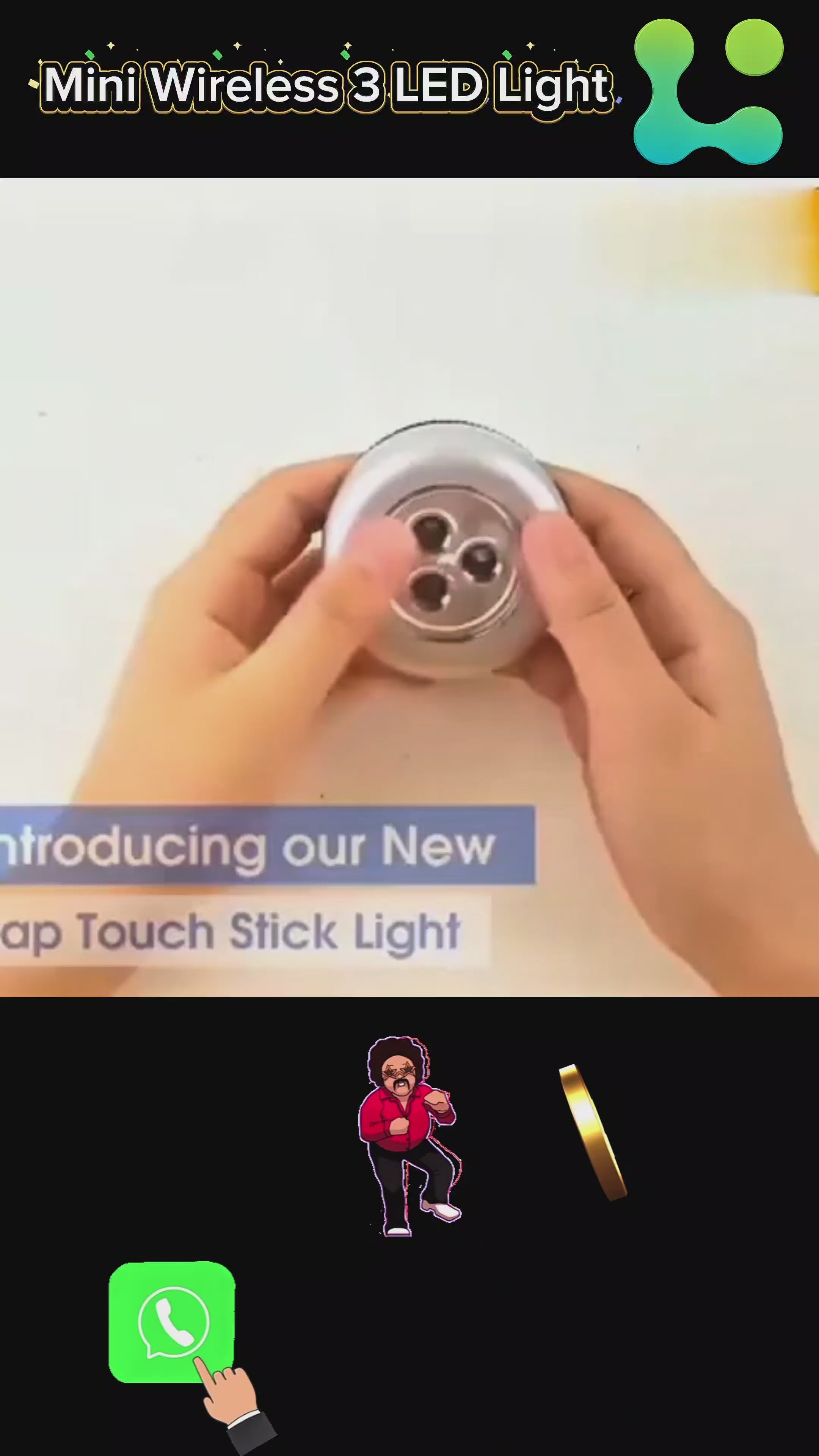 Mini wireless 3-LED light
