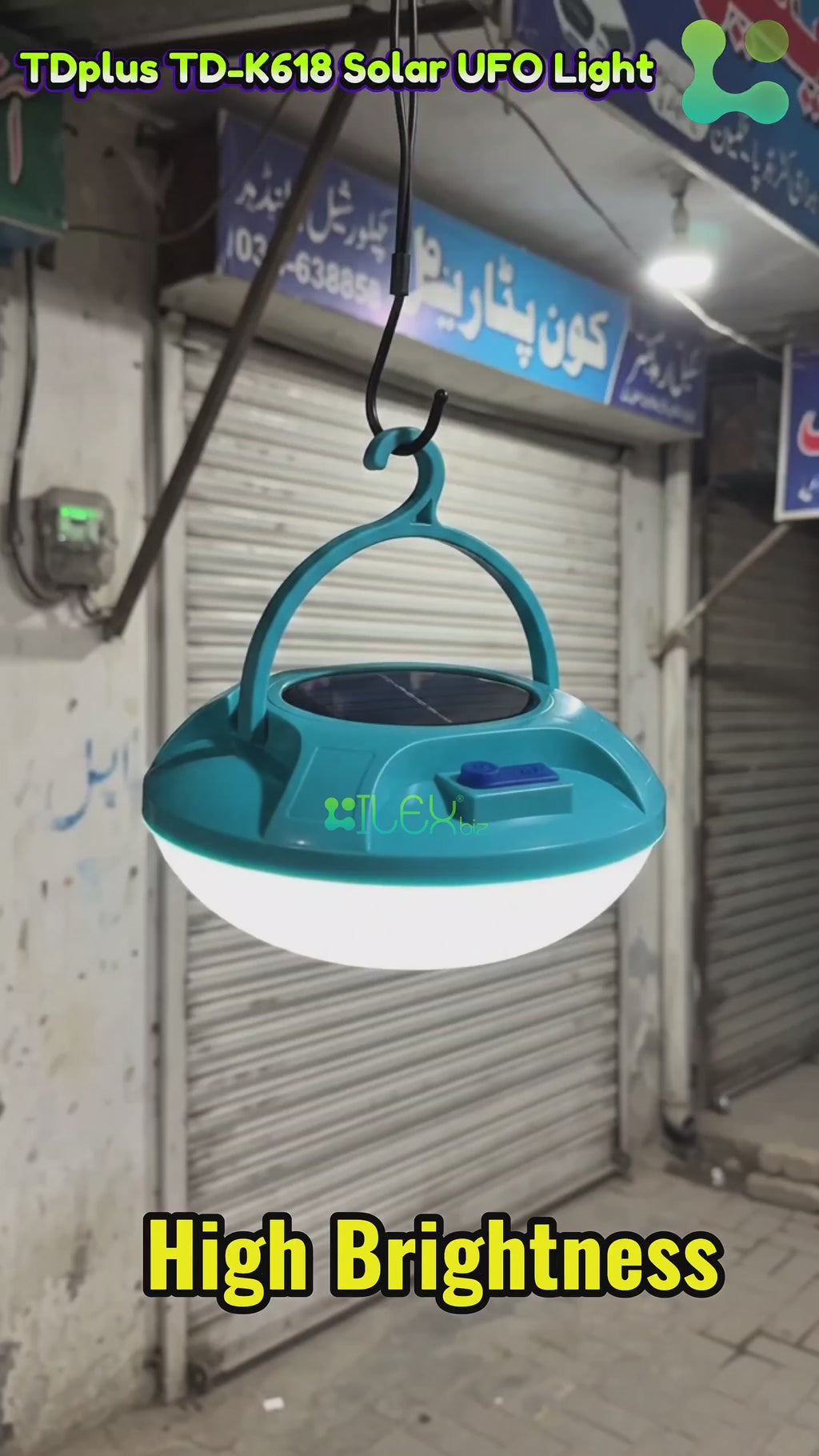 TDplus TD-K618 400W High Brightness Solar UFO Light