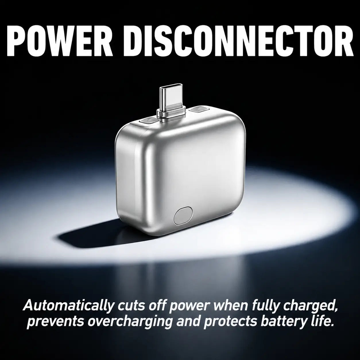PopGuard™ 140W Automatic Charging Disconnector (USB-C) – Silver